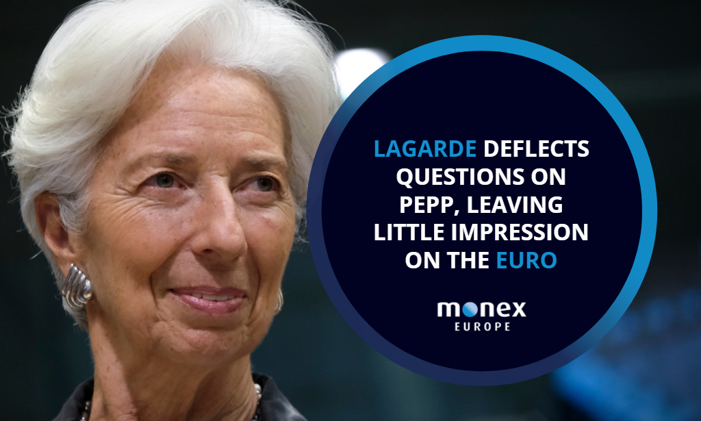Lagarde deflects questions on PEPP, leaving little impression on the euro