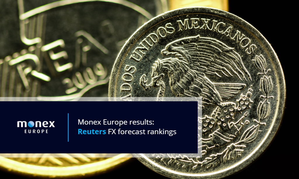 Monex ranked top forecaster for 1-month MXN and BRL forecasts